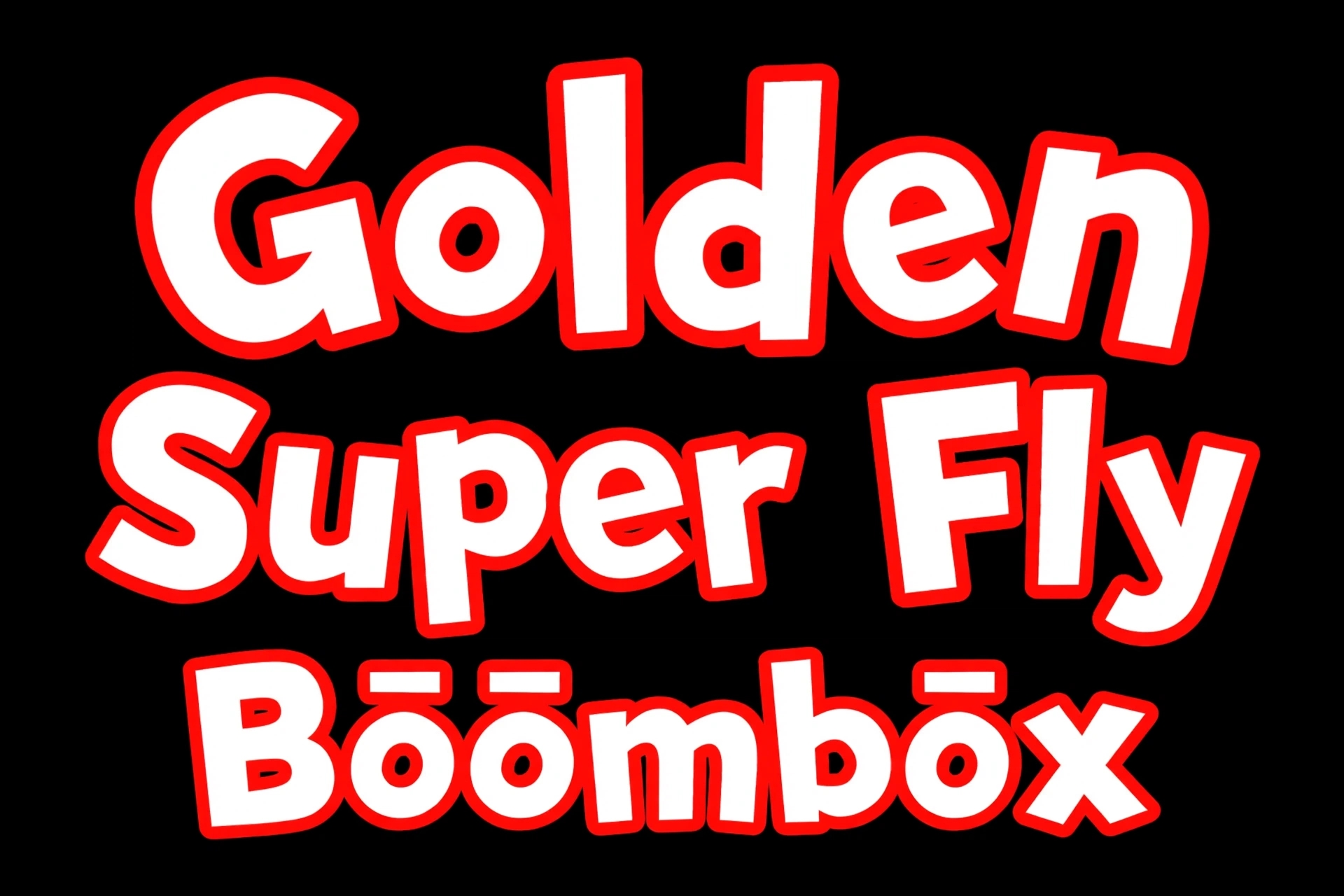 Golden Super Fly Boombox