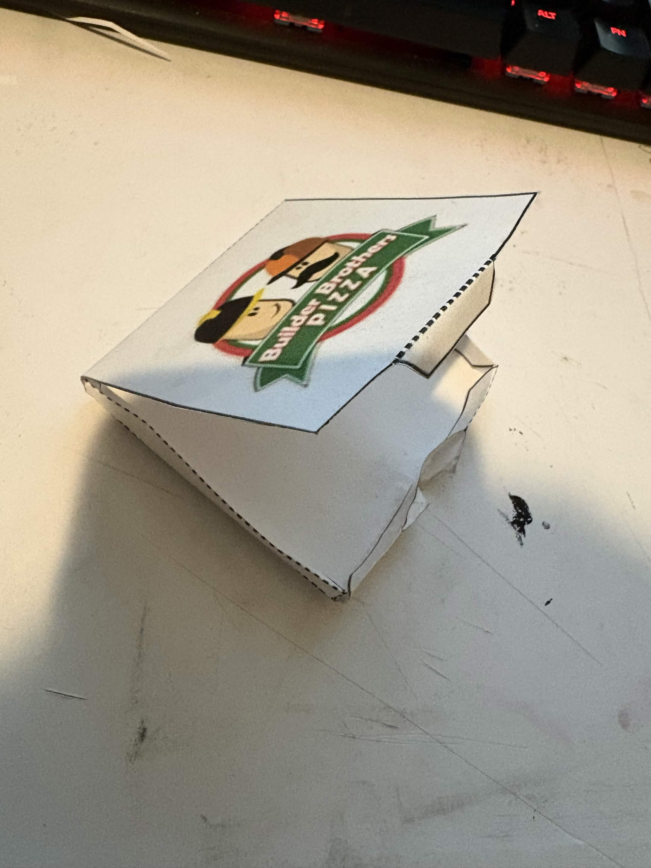BuilderBrothers Pizza Box!! (CAN OPEN AND CLOSE)