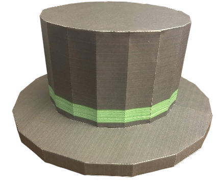 Green Banded Top Hat
